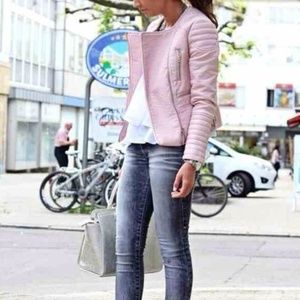 Hot trendy Zara pink perfecto jacket💖💞NO TRADE❗️